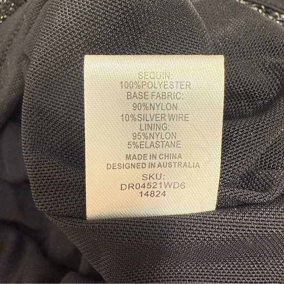 Everleigh Strapless Black Sequin Mini Dress • Size M • Sold Out - Picture 6 of 9